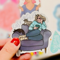 LOT DE 5 STICKERS COSY CLUB