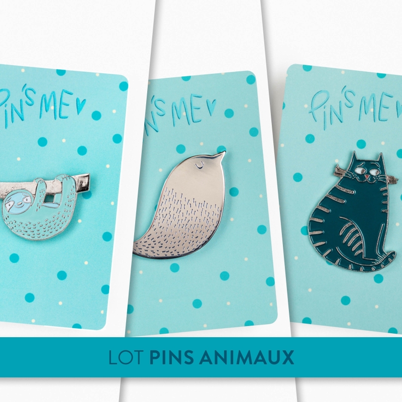 LOT PINS ANIMAUX