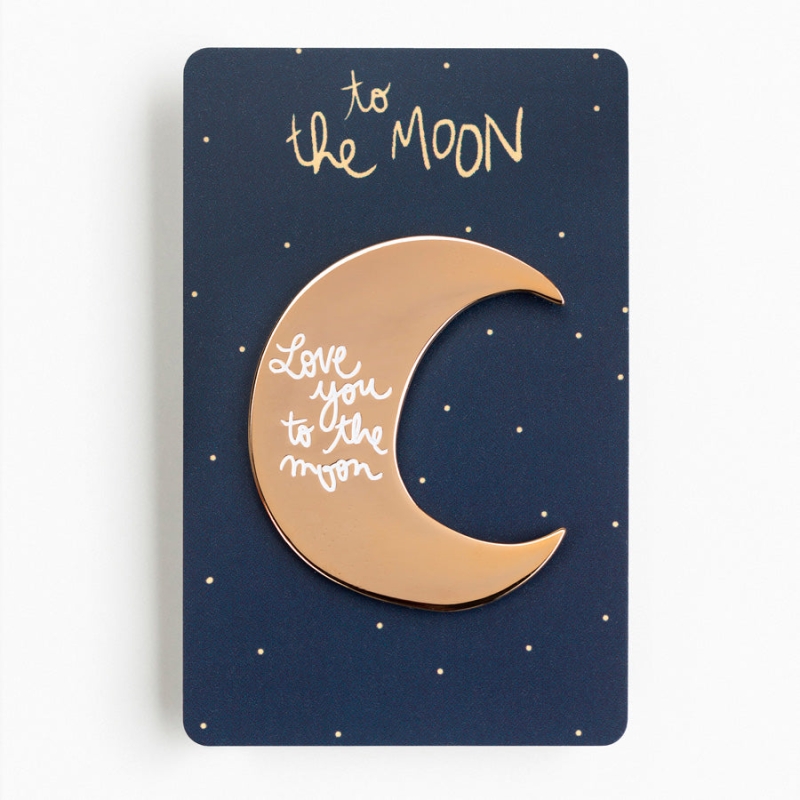 BROCHE LOVE YOU TO THE MOON